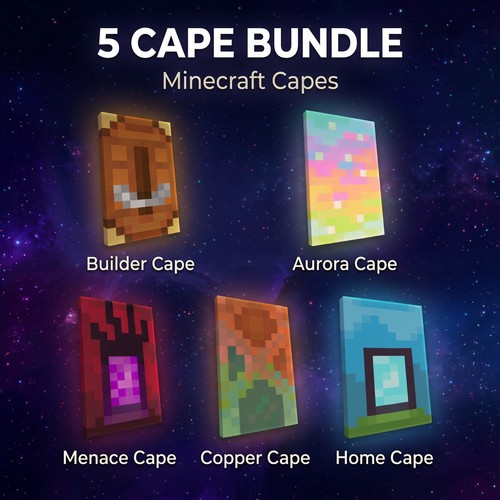 Minecraft cape bundle - minecraft, bundle–