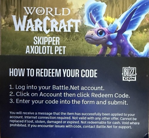 Skipper axolotl pet blizzcon - skipper, |