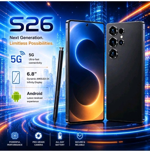 Smartphone android s26 ultra - smartphone,