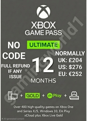 Xbox game pass ultimate - xbox, 12